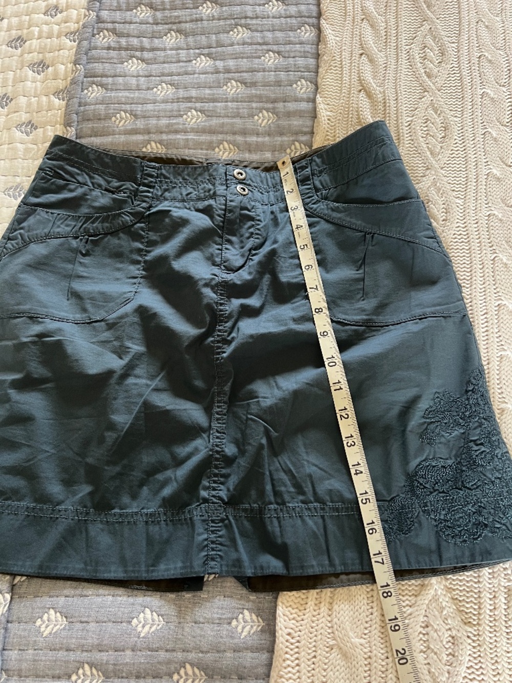 REI Co-op Quick-Dry Skirt - Women’s Size 8 - Dark Teal Blue - Pockets